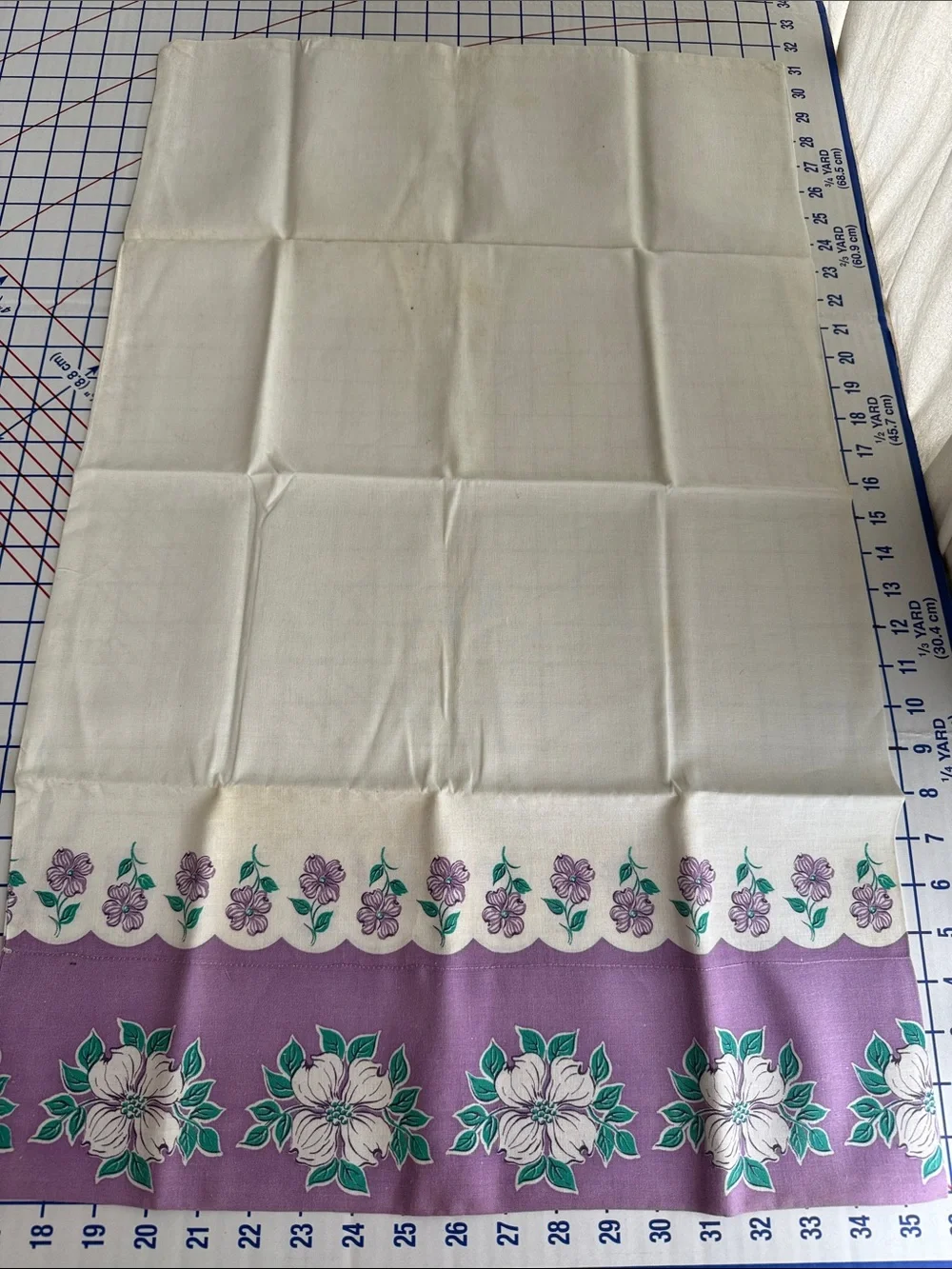 Vintage Purple Cutter Textile Lot 1940s Dress Pillowcases Corduroy Rick Rack